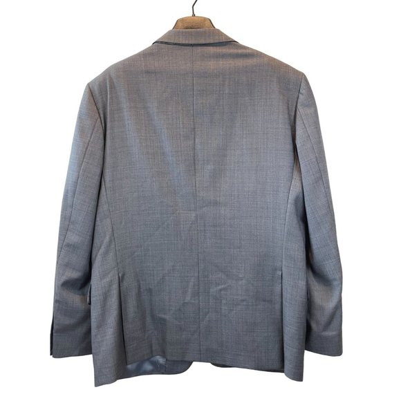 Joseph Abboud Men Coat Suit Blazer Jacket 100% Wool Two Button Slate Blue SZ 40S - Picture 2 of 8